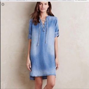Anthropologie Casual denim dress.